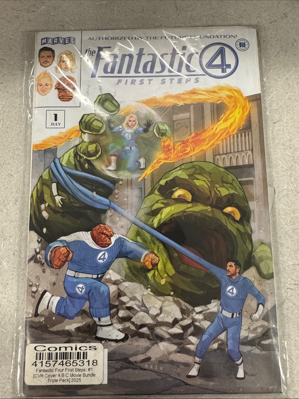 Marvel Fantastic Four First Steps #1 - Blue & Green Cover